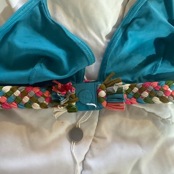 Mambo Pancho Fringed Triangle Bikini Top by Eres - Picture 4 of 7